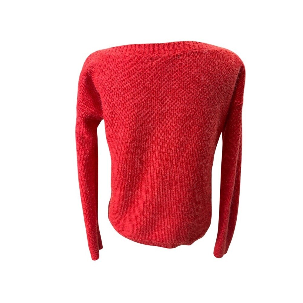 Banana Republic Sweater Womens Size M Red Boat Neck Pullover Knit Long - Picture 5 of 8